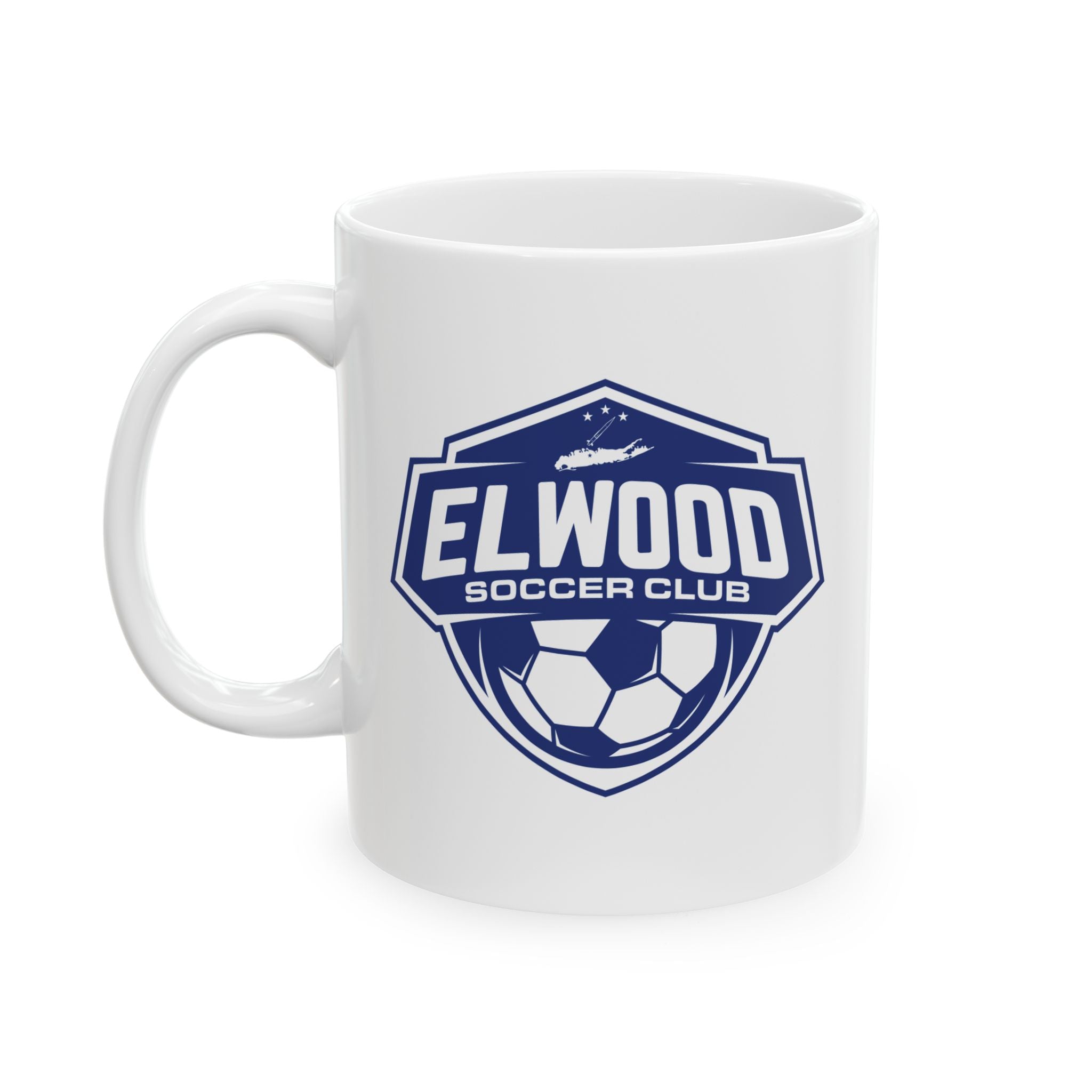Elwood Soccer Ceramic Coffee Mug for Mom and Dad 11oz