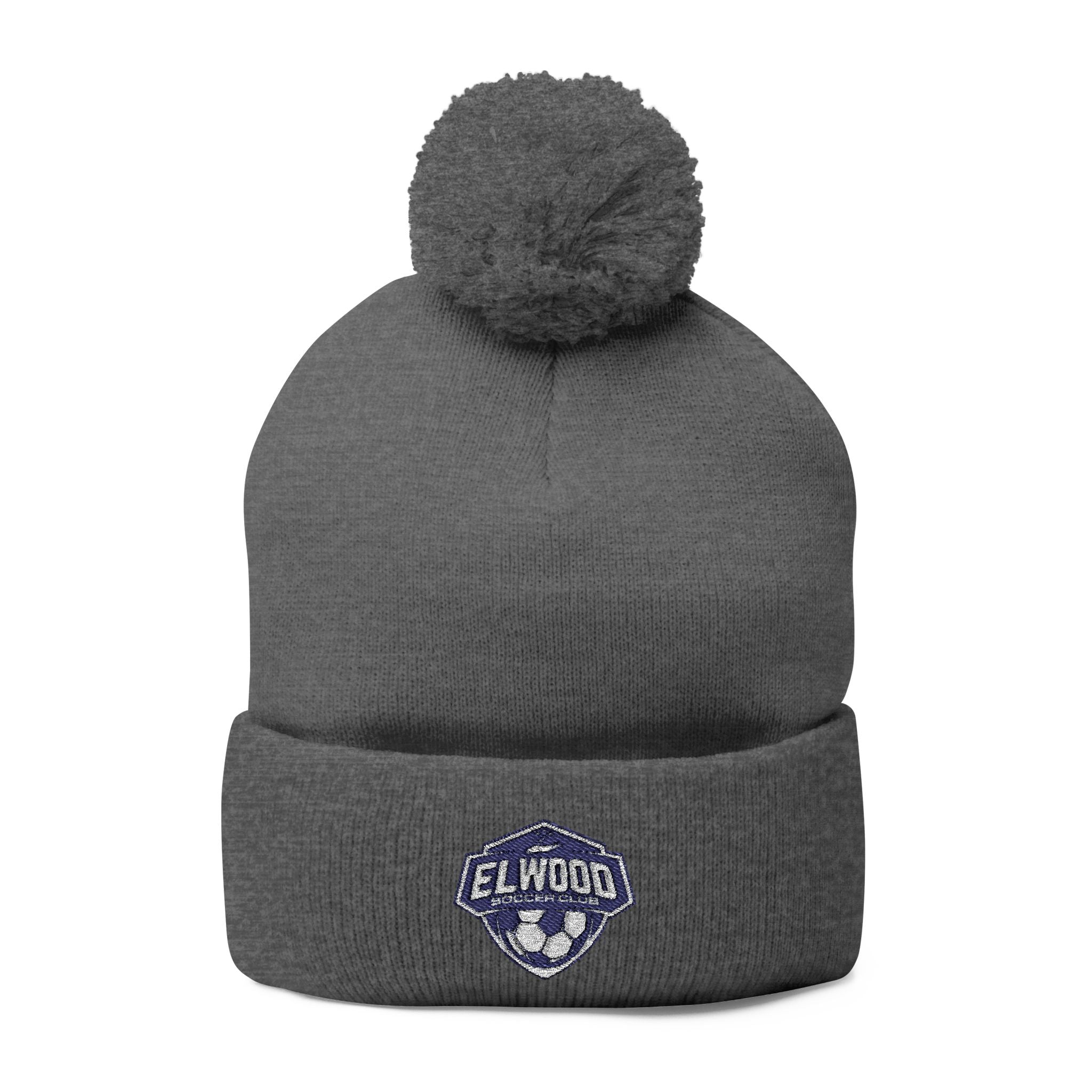Elwood Soccer Pom-Pom Embroidered Hat – For Cold Games & Bold Fans