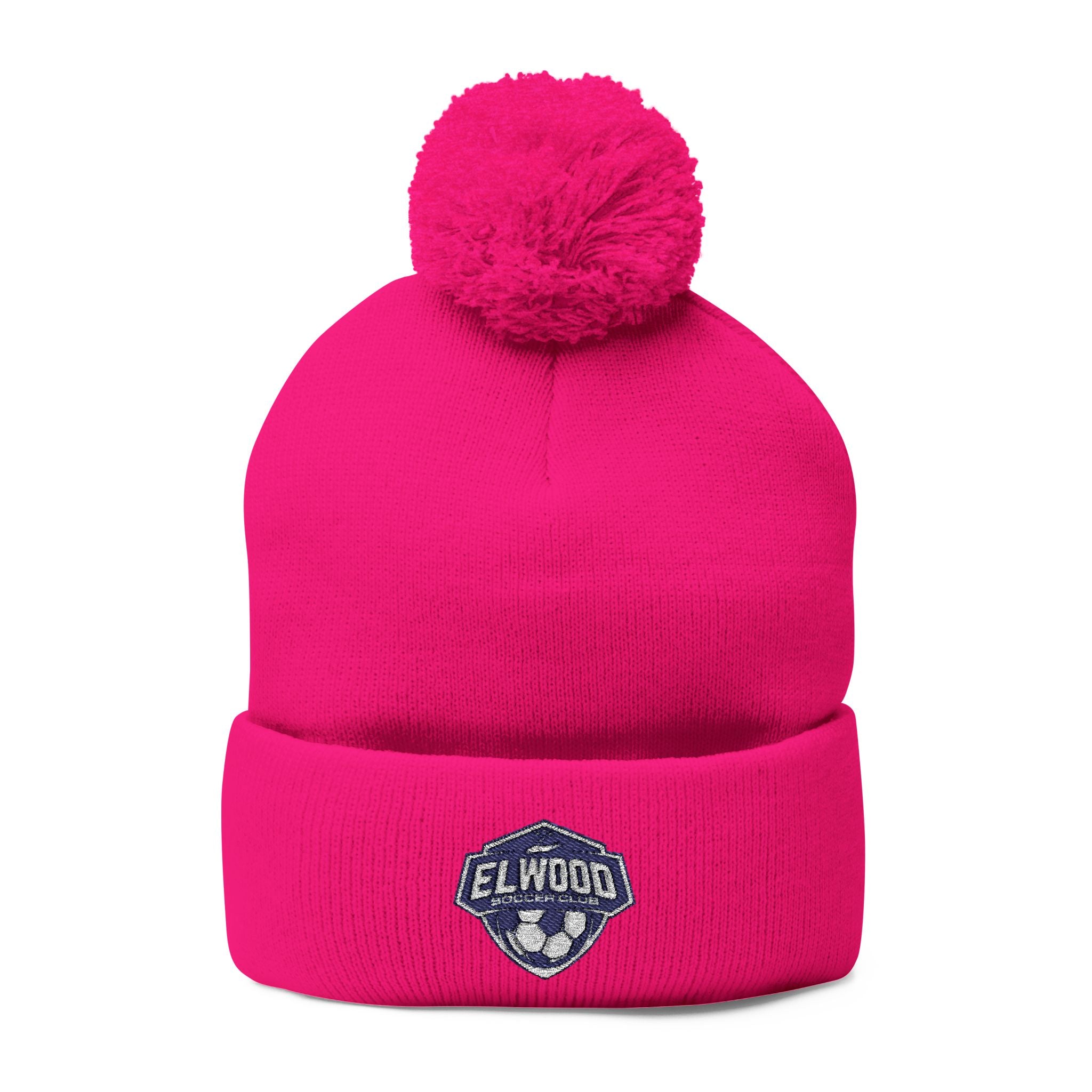 Elwood Soccer Pom-Pom Embroidered Hat – For Cold Games & Bold Fans