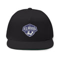 Elwood Middle Aged Dad Embroidered Flat Bill Cap