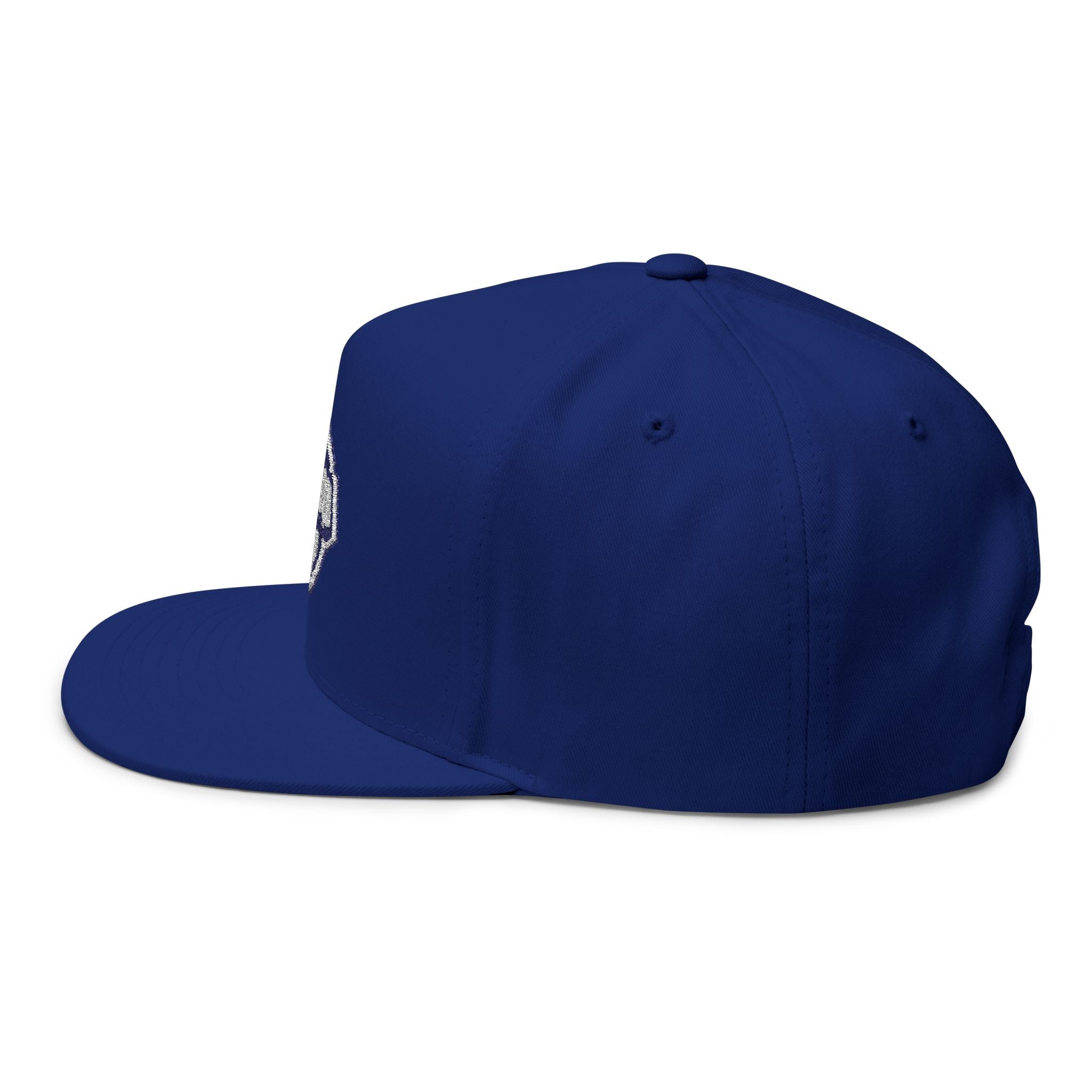 Elwood Middle Aged Dad Embroidered Flat Bill Cap