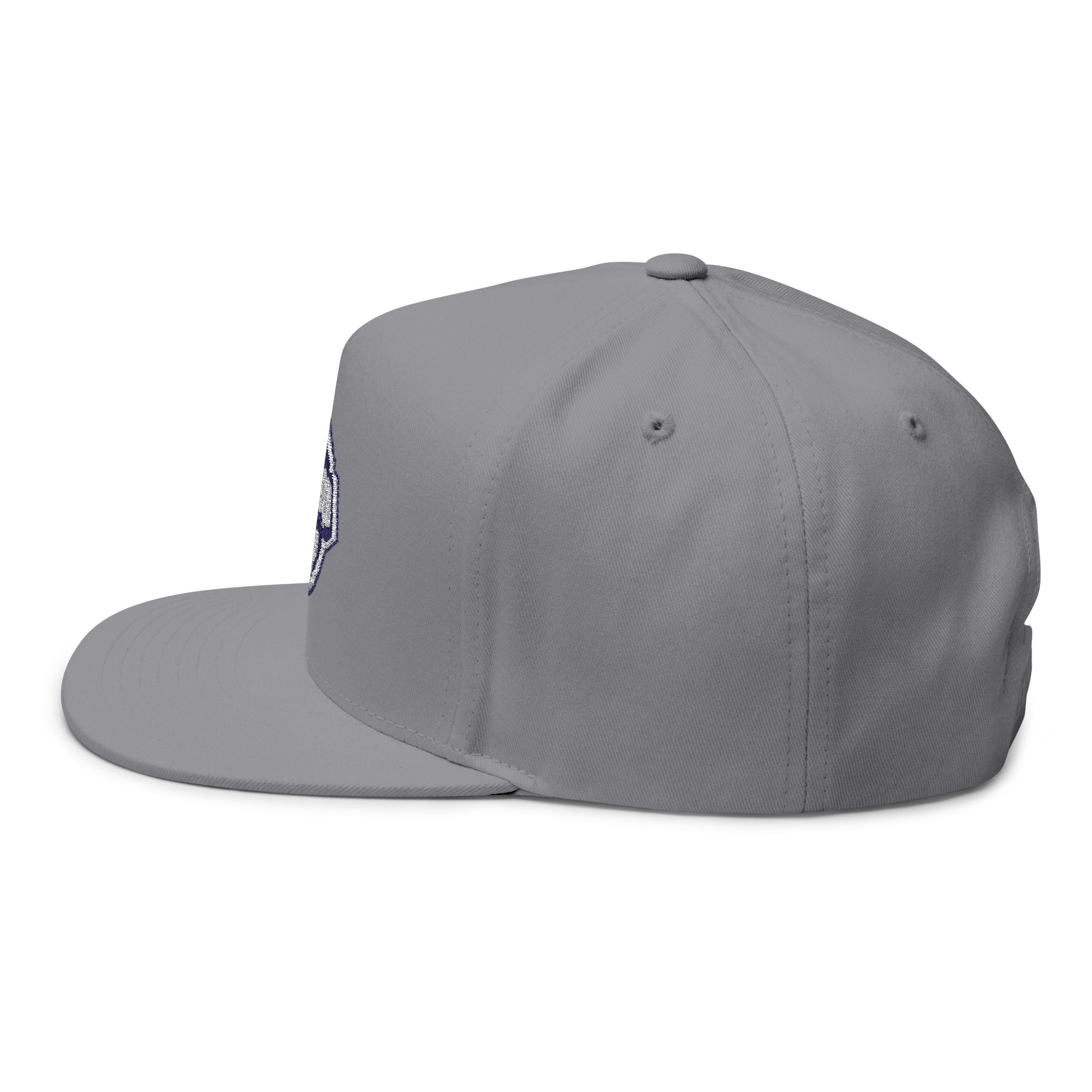 Elwood Middle Aged Dad Embroidered Flat Bill Cap