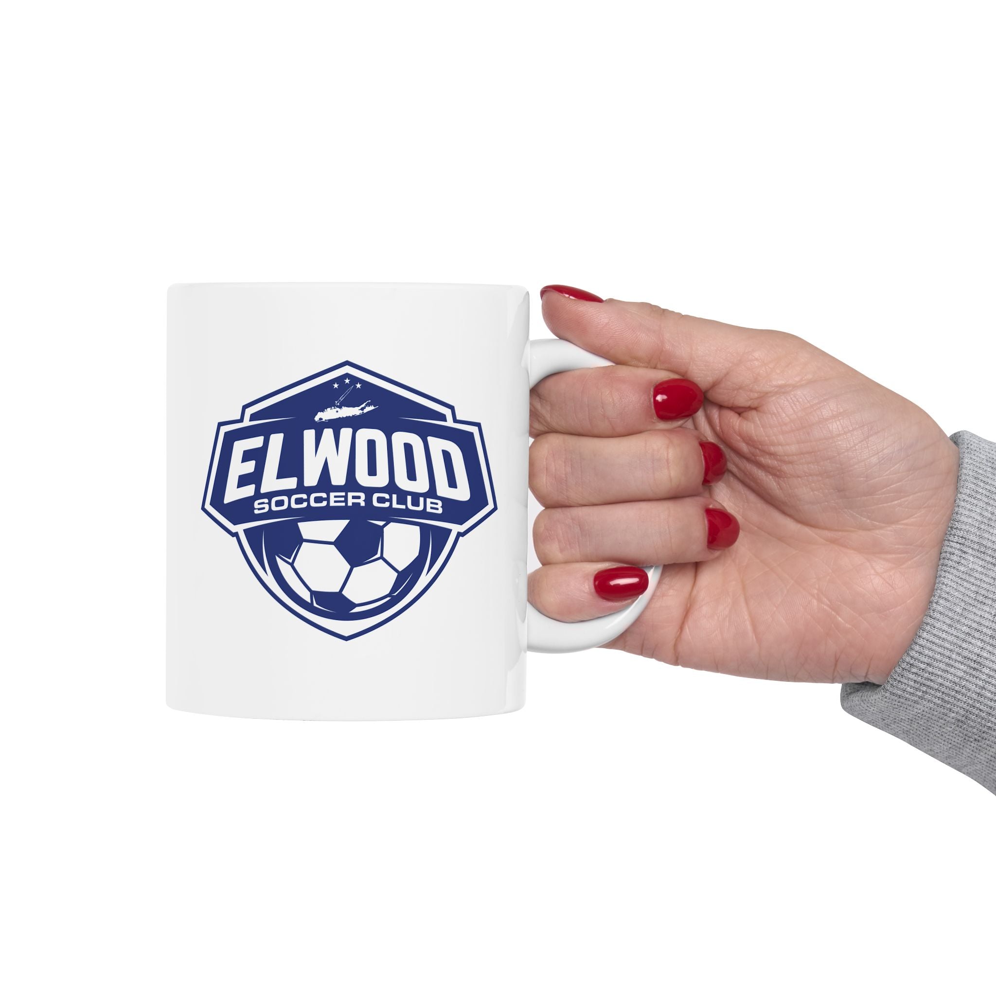 Elwood Soccer Ceramic Coffee Mug for Mom and Dad 11oz