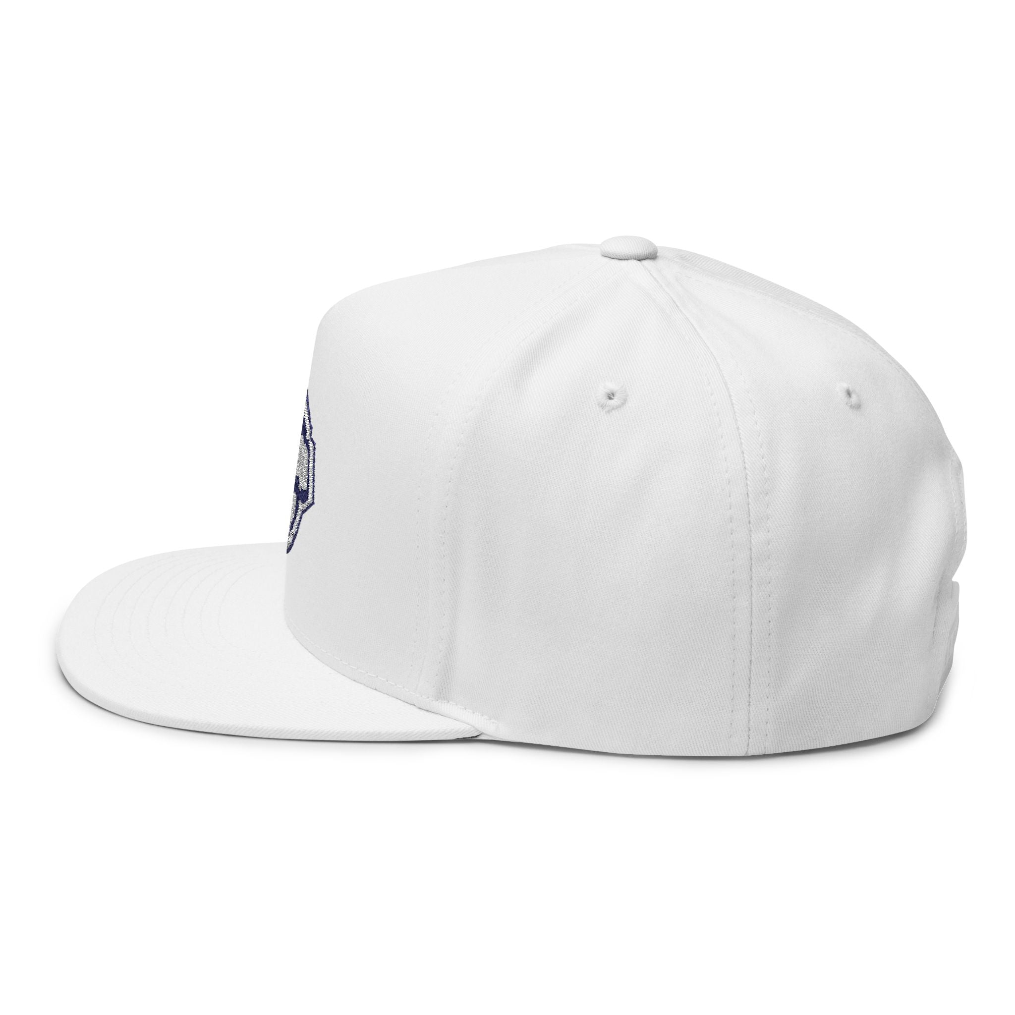 Elwood Middle Aged Dad Embroidered Flat Bill Cap